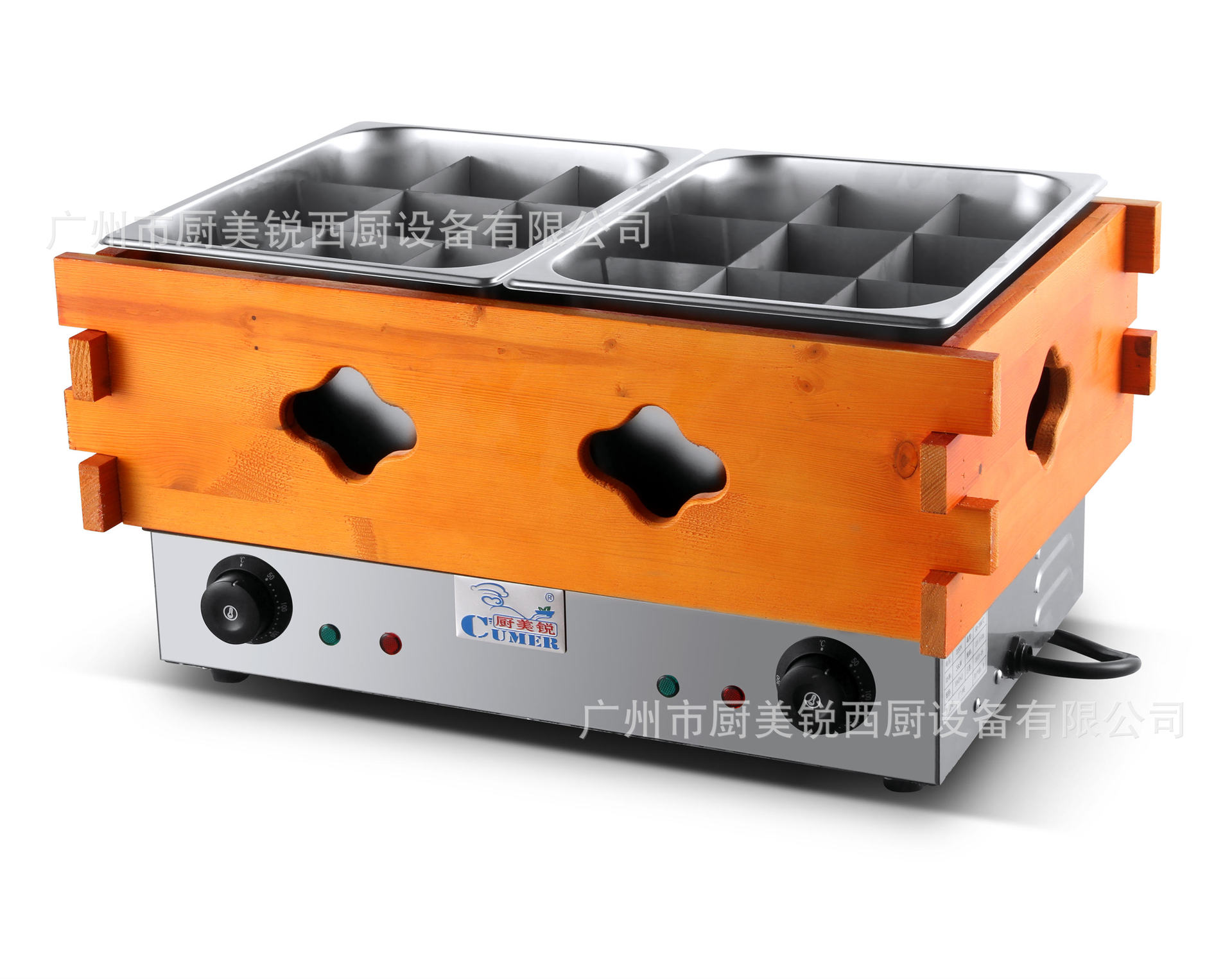 木框关东煮机商用双盆18格串串香麻辣烫机电热关东煮机器