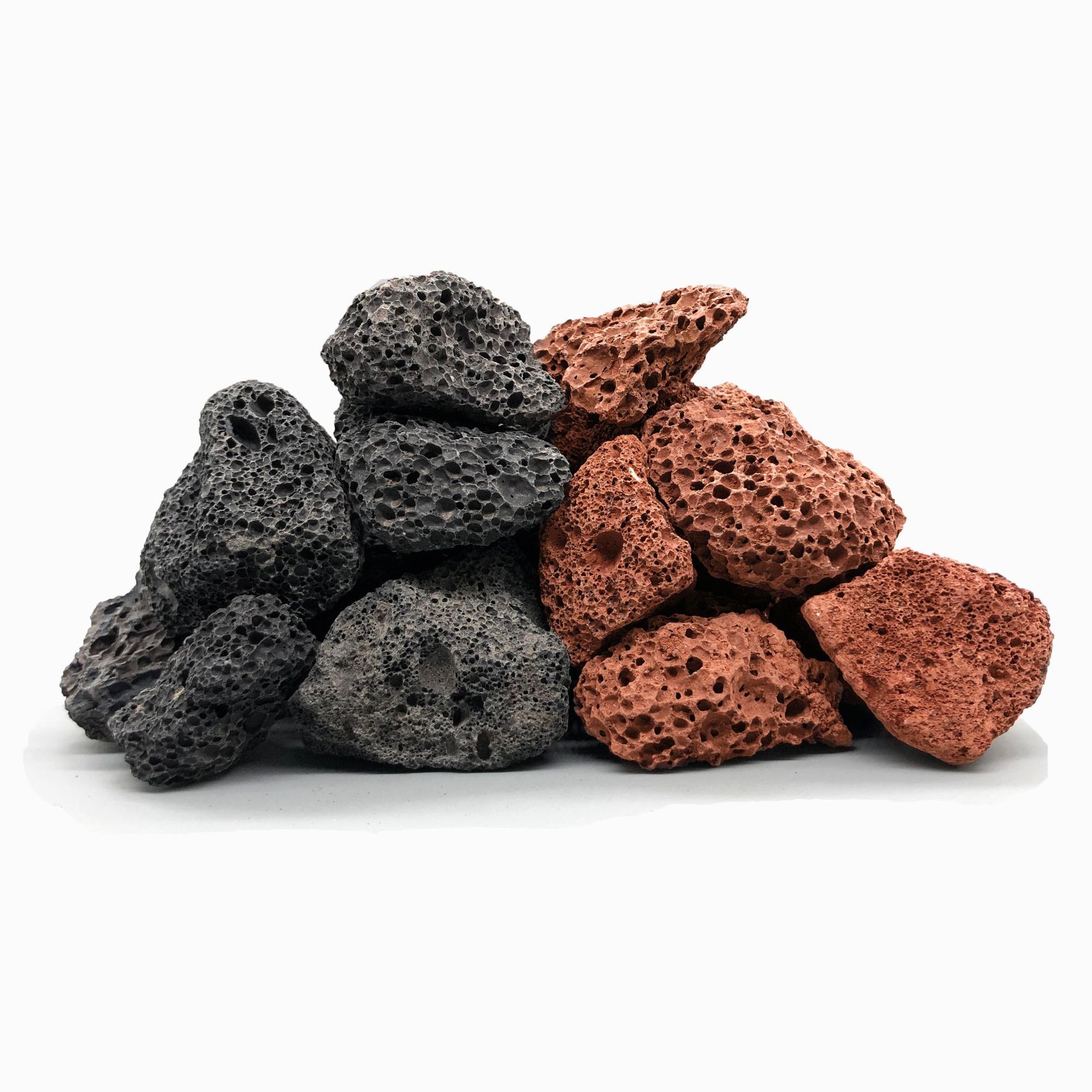 火山石 火山岩颗粒 水处理用火山石滤料水租鱼缸装饰用火山石