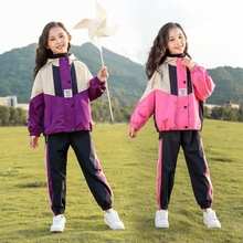2021网红女童春秋套装中大童运动服三件套小学生小女孩休闲儿童装