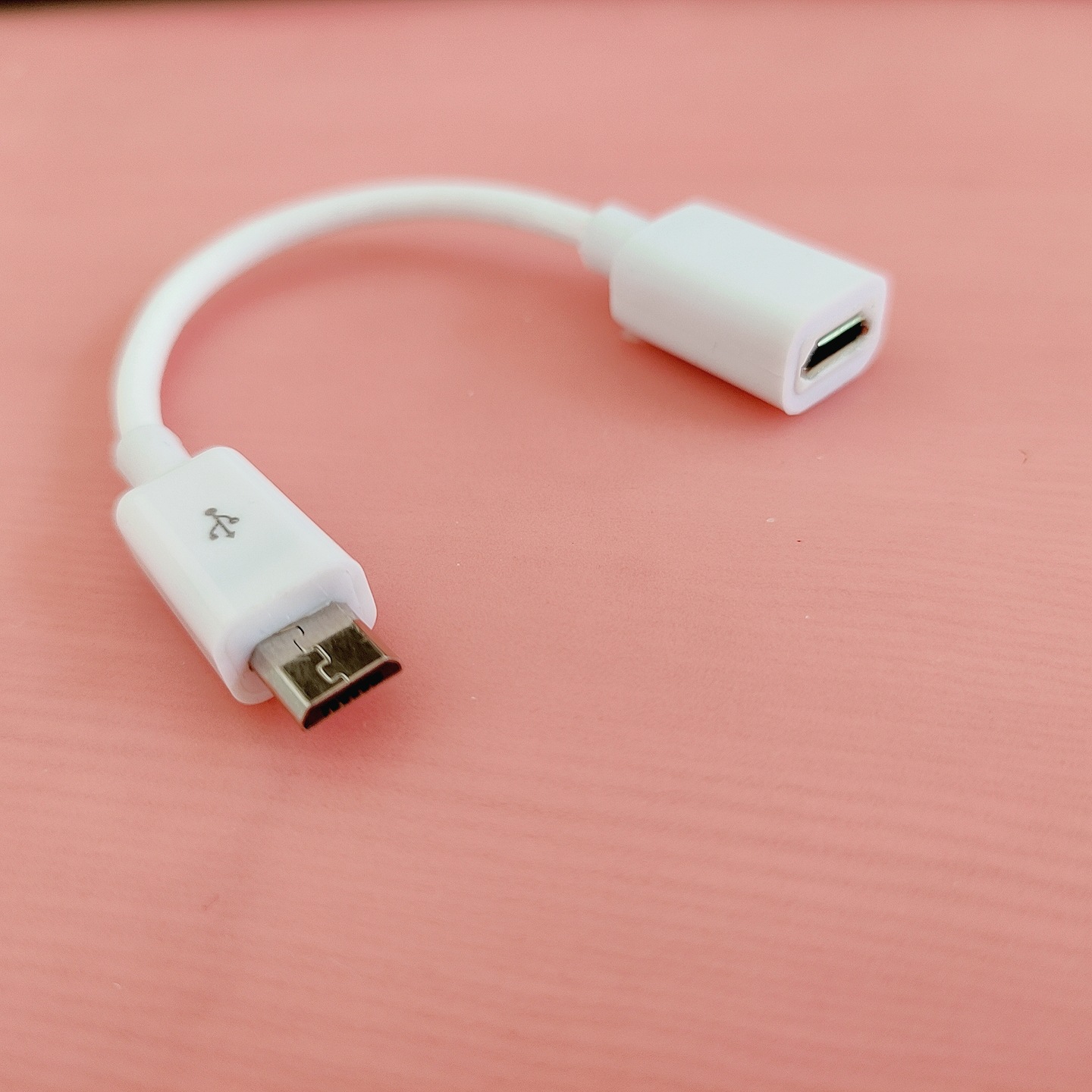 microusb公对母延长线10cm5芯五芯全通otg线micro公母线