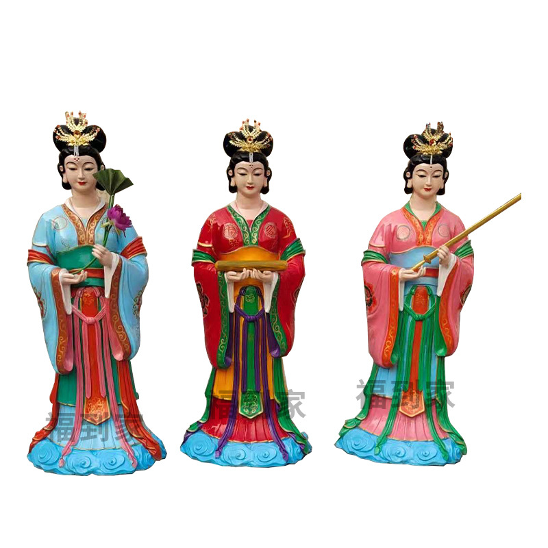 树脂彩绘七仙女 董永织女神像 彩衣精品雕像 河南福到家佛像批发