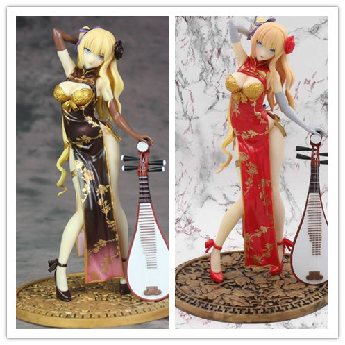 国产特质版 tony 金莲 旗袍 红玉 幻想 美少女 机箱摆件模型手办