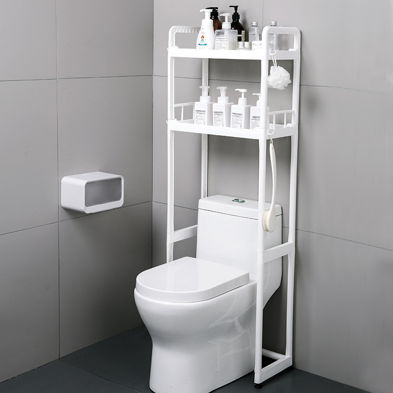 Multi-Layer Toilet Rack Floor Roller Top Shelf Toilet Balcony Toilet Washing Machine Toilet Storage Rack