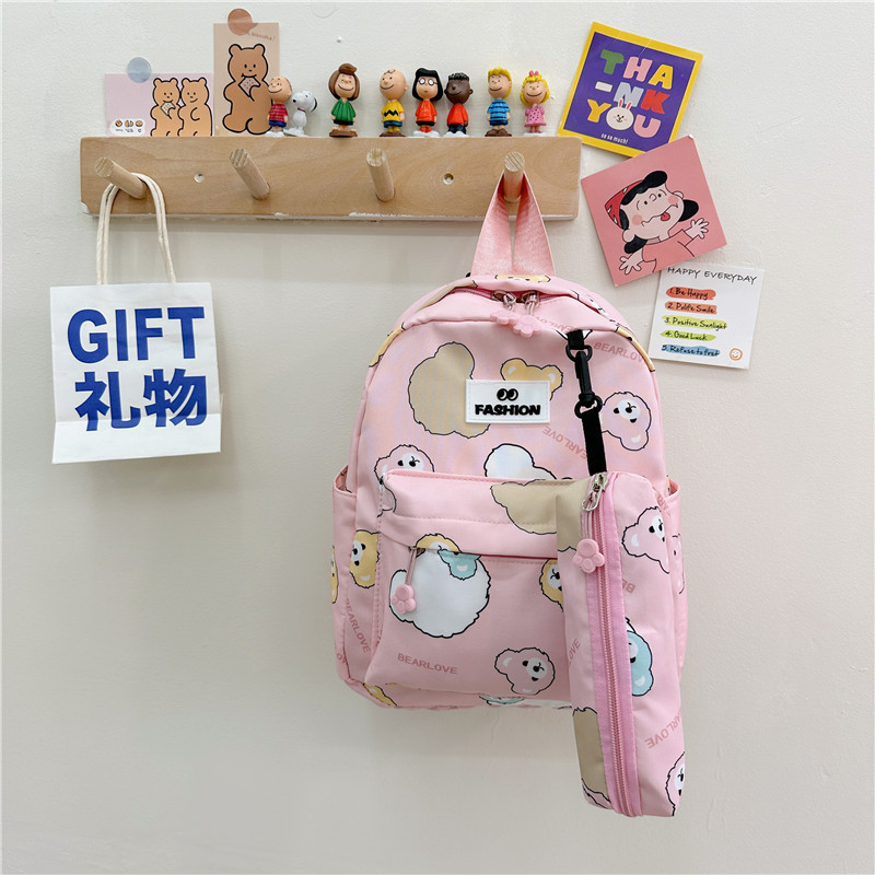 2023 Summer New Children's Bags Cartoon Printed Graffiti Backpack Cute Accessories Kindergarten Baby's School Bag Fashion