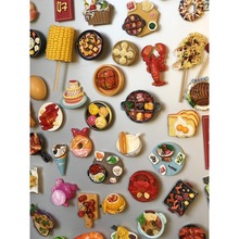 冰箱贴食玩3d立体仿真食物个性创意磁性贴磁铁吸铁石一套冰箱装饰