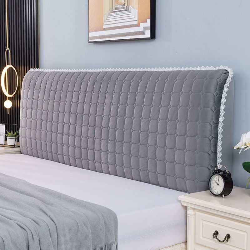 床头套罩弹力加厚全包床头罩软包皮木头床头靠背罩套通用简约现代