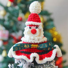 宠物帽子圣诞老人帽猫咪狗狗圣诞节日拍照饰品手工编织圣诞树配饰