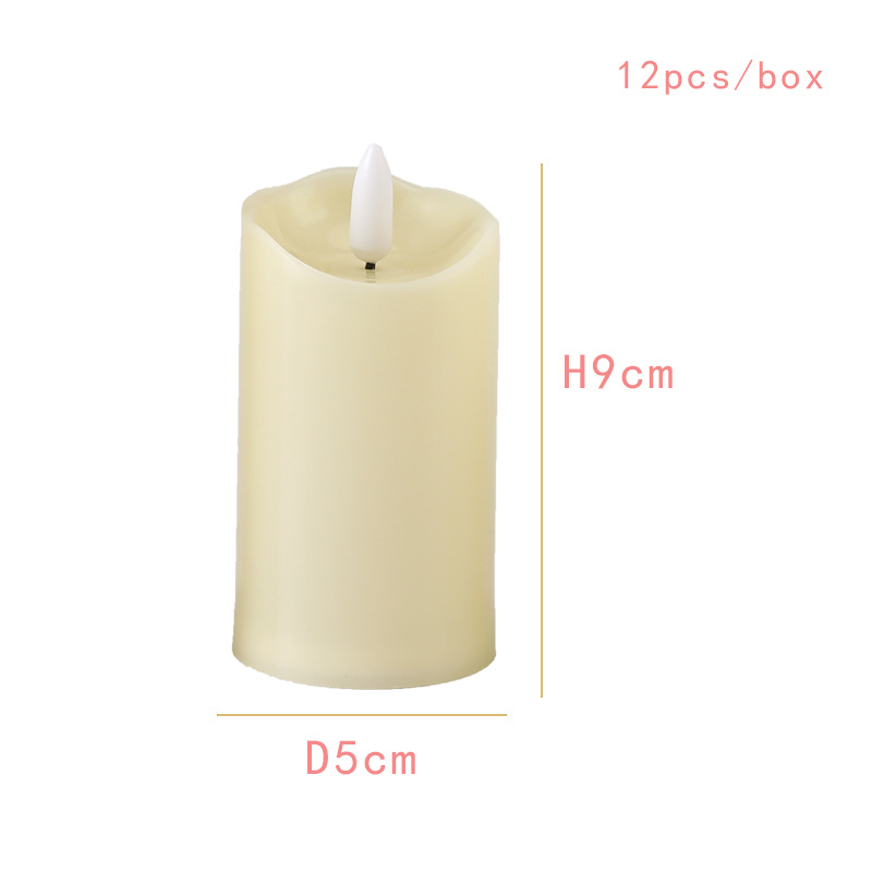 LED Electronic Candle Light Bullet Creative Plastic Candle Wedding Restaurant Lead Lighting Atmosphere Candle Wholesale