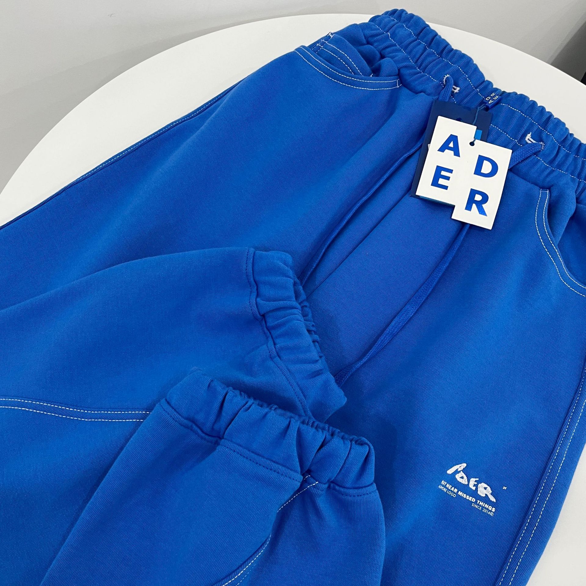 ader休闲裤新品女卫裤宽松韩版潮牌运动裤男女情侣款百搭针织长裤