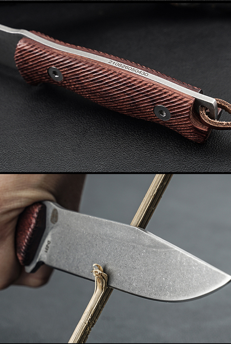 汉道穿山猎刀野外求生军刃刀具防身户外战术小刀高硬度随身刀具