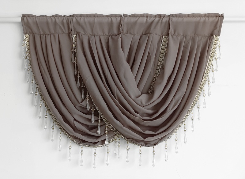 新品帘头幔帘 帷幔 纱帘 门帘小窗帘 隔断帘 欧美风格布帘