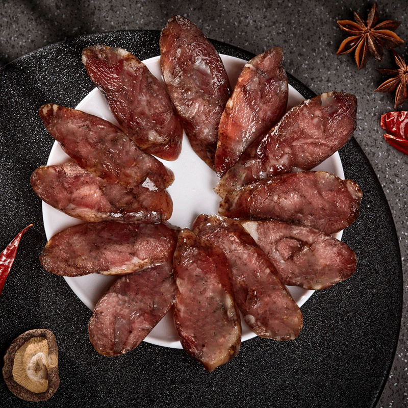 山东香肠风干黑香肠灌肠潍坊咸甜特产熟食纯猪肉莱芜淄博腊肠即食