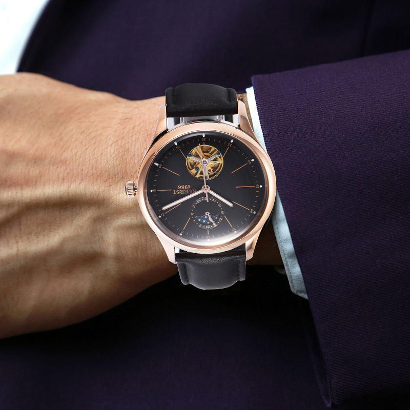 瑞士注册品牌kuerst酷尔时顿直播带货全自动机械男士手表一件代发