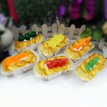 诱人食欲水果料理面包模型冰箱贴 CKB-K新奇特店影视道具店堂展示
