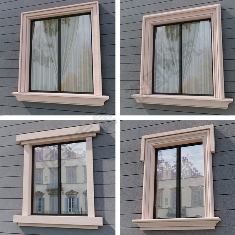 湖南建筑别墅eps线条外墙腰线装饰梁托泡沫檐线窗套构件欧式浮雕