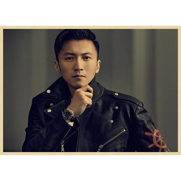 客厅明星海报谢霆锋海报 酒吧贴画音乐画报酒店复古墙贴宿舍饭厅