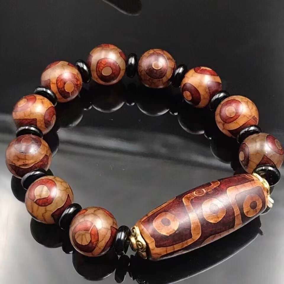 天然玛瑙九眼天珠手串-阿里巴巴