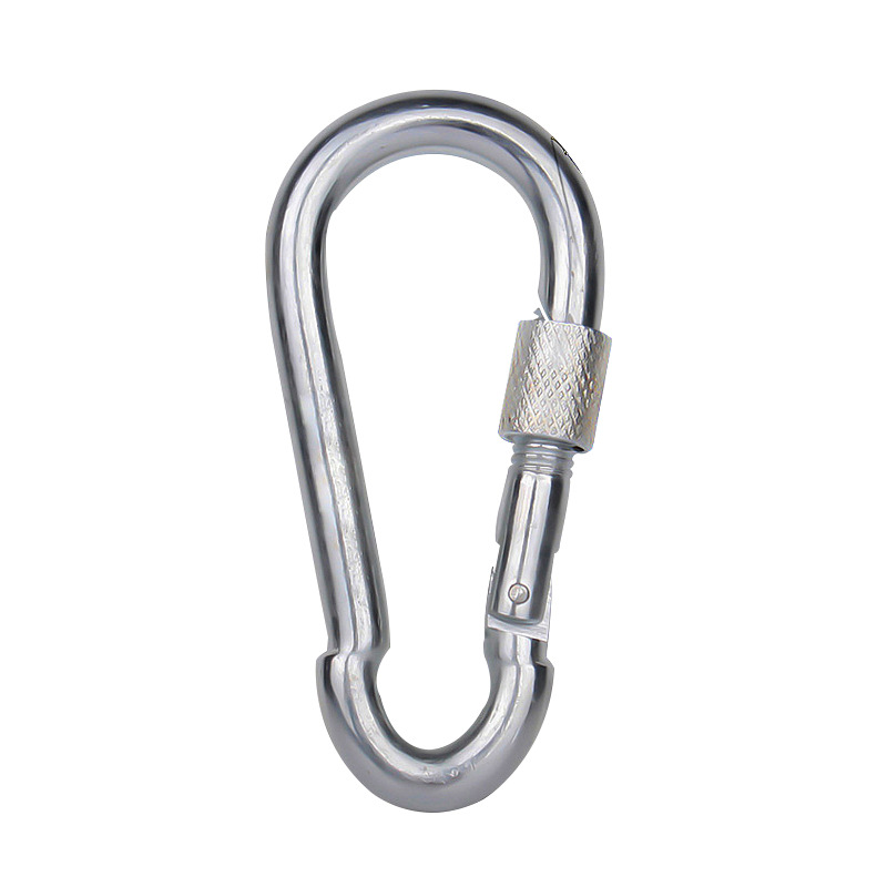Connection Buckle Galvanized Nut Hook Mountaineering Safety Buckle Pear-Shaped Spring Hook Pet Chain Connection Buckle