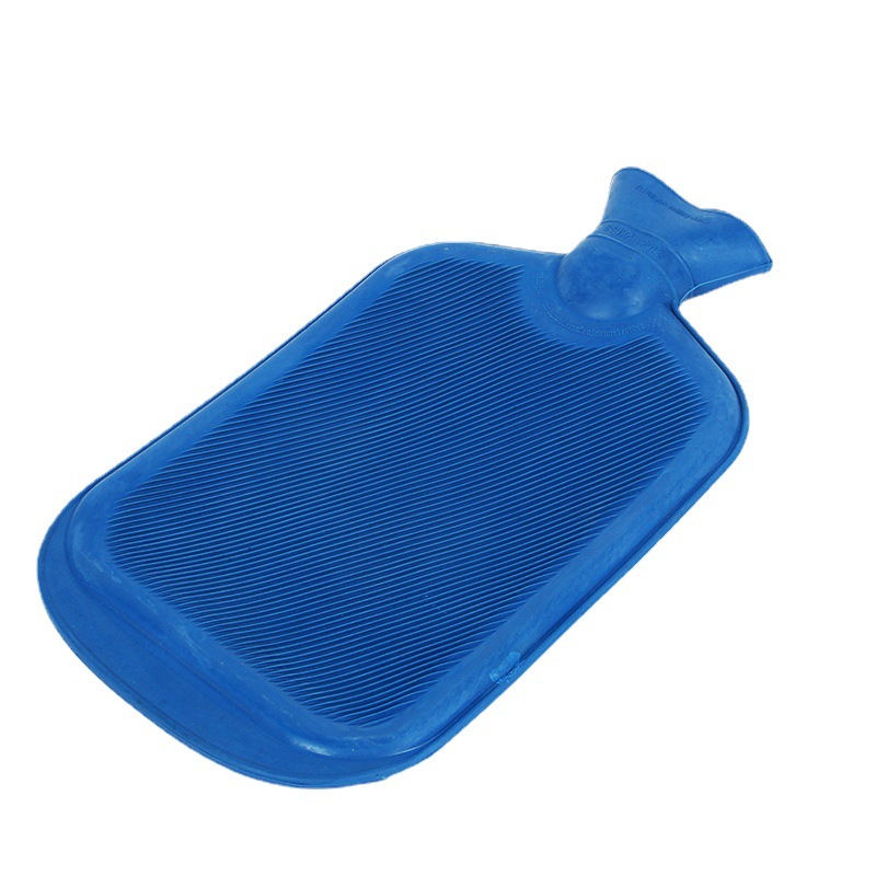 Rubber Hot Water Injection Bag Water-Filled Hot-Water Bag Velvet Cloth Cover Hand Warmer Heating Pad Water-Filled Hand Warmer Wholesale Spot