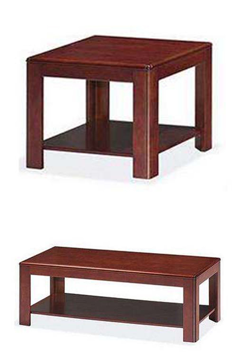 现代简约办公茶几正方形仿红木烤漆小茶台商务接待会客洽谈小茶几