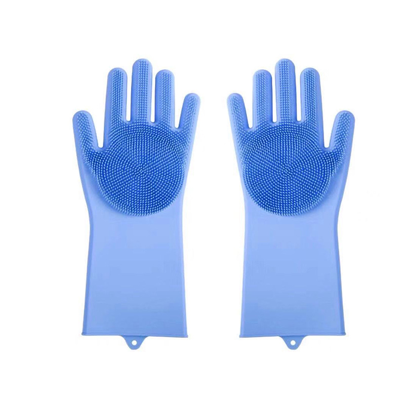 Magic Silicone Dishwashing Gloves Female Rubber Kitchen Housework Durable Waterproof Cleaning Brush Bowl Durable Fabulous Dish Washing Product