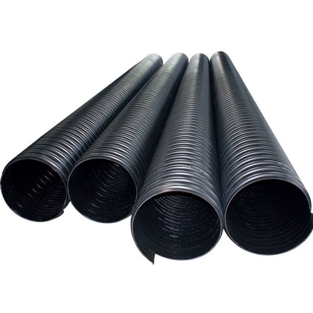 pe钢带波纹管大口径螺旋波纹雨水排污管hdpe地埋pe排污塑料管道
