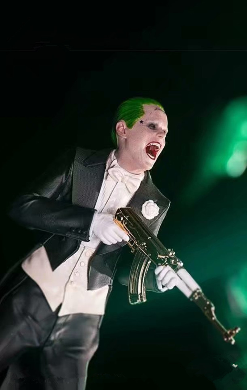 自杀小队 7寸 杰瑞德莱托 小丑 西装燕尾服 双头雕 模型手办