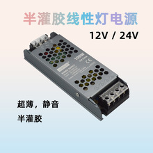 金波jinbo黑金刚线性灯电源100w-400w 12v24v JLV-100HL-12