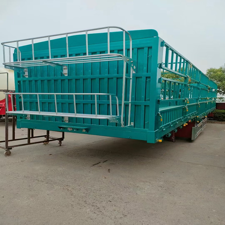 2桥仓栏运输半挂车 10米花栏货车 梁山燃油营运公告查询