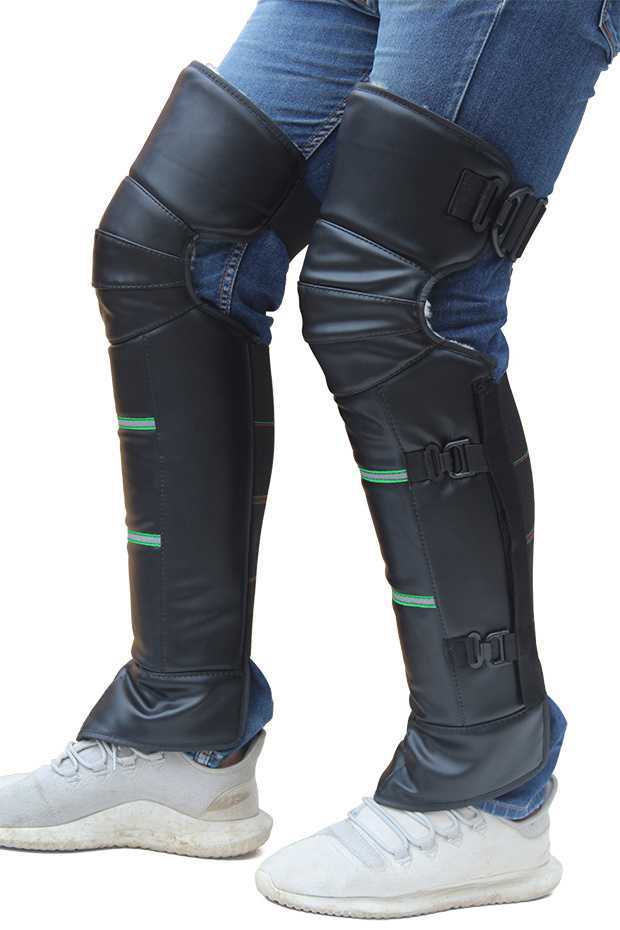 冬季电动摩托车护膝保暖挡风护腿外穿电瓶车护膝防风防寒防水骑行