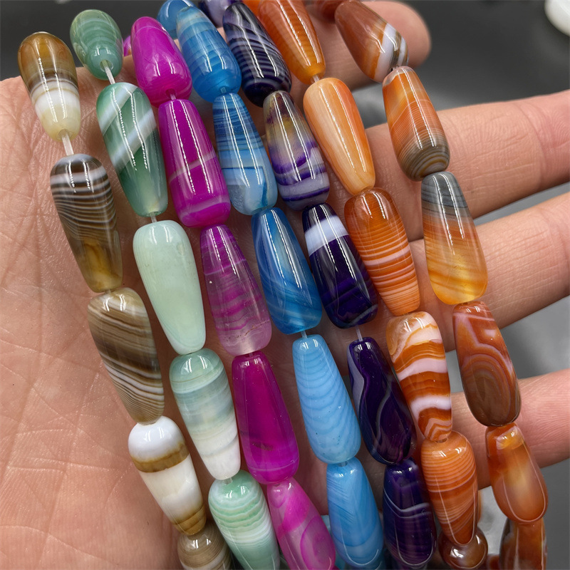 天然正品缠丝玛瑙水滴珠子 绿色玛瑙米珠散珠 红玛瑙珠子-阿里巴巴