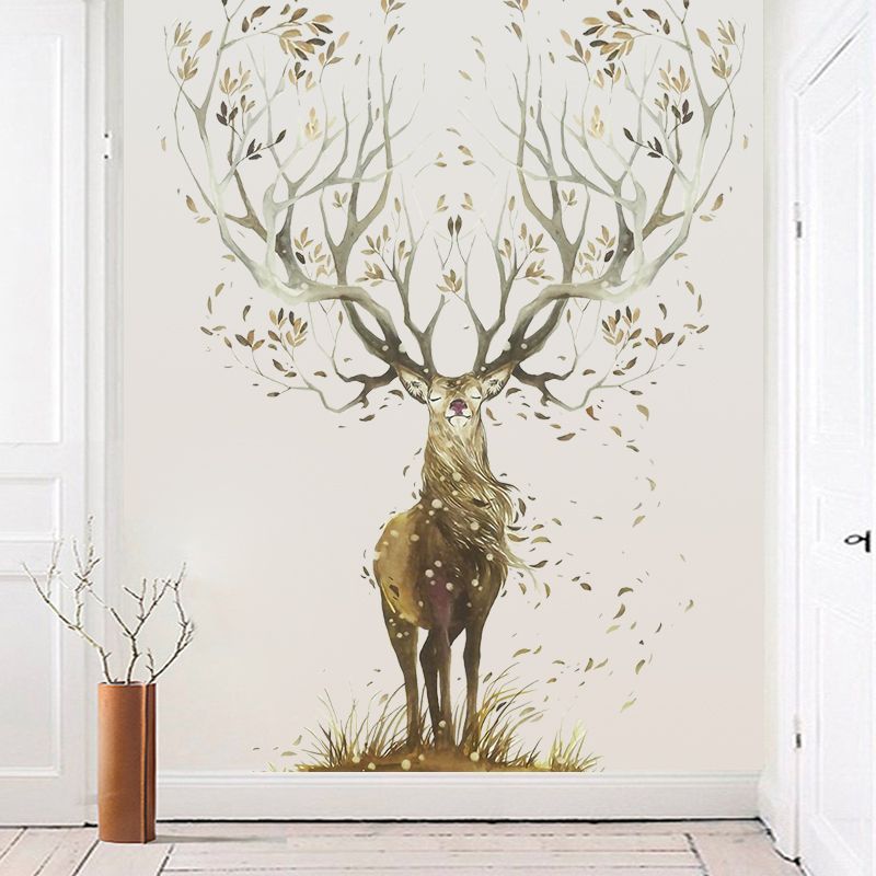 北欧风贴纸客厅背景墙贴画卧室墙上装饰品房间墙壁纸自粘墙纸