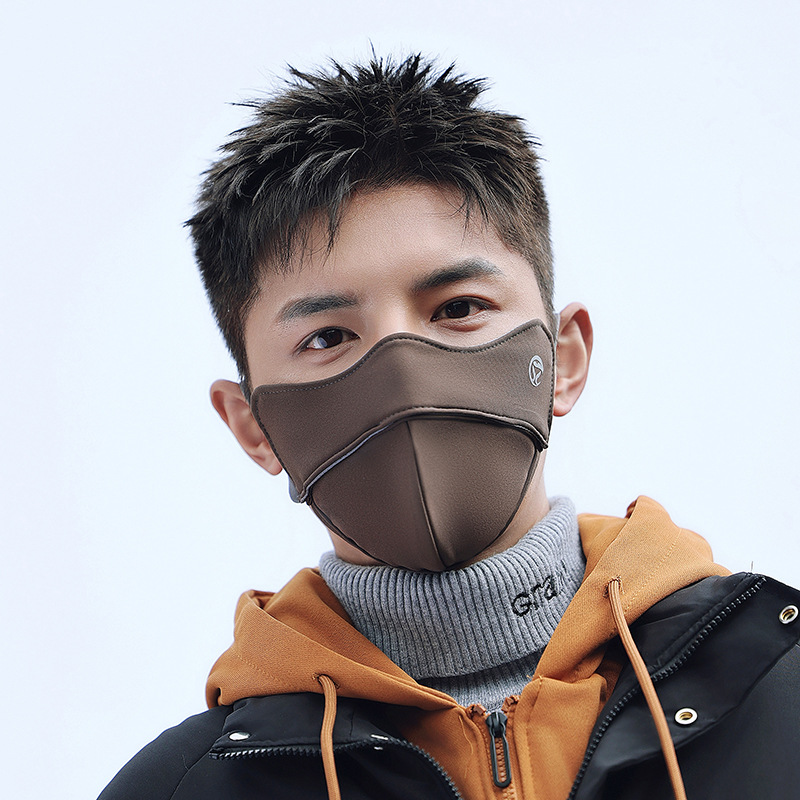 Warm Mask Autumn and Winter New Men's 5d Three-Dimensional Mask Outdoor Riding Cold-Proof Thick Mask Breathable Mask Hair Generation