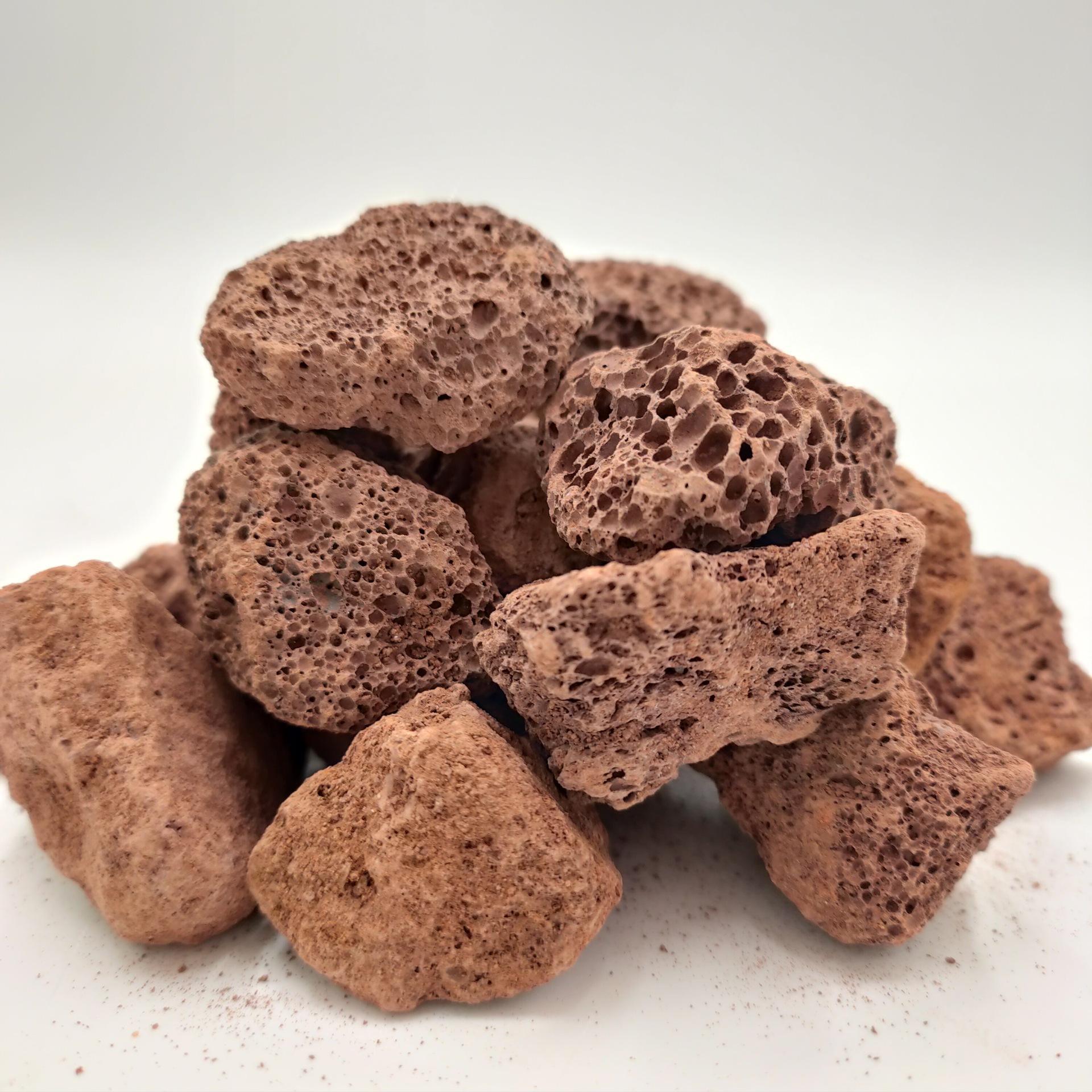 火山石滤料 多肉园艺铺面园林造景用多孔火山石颗粒