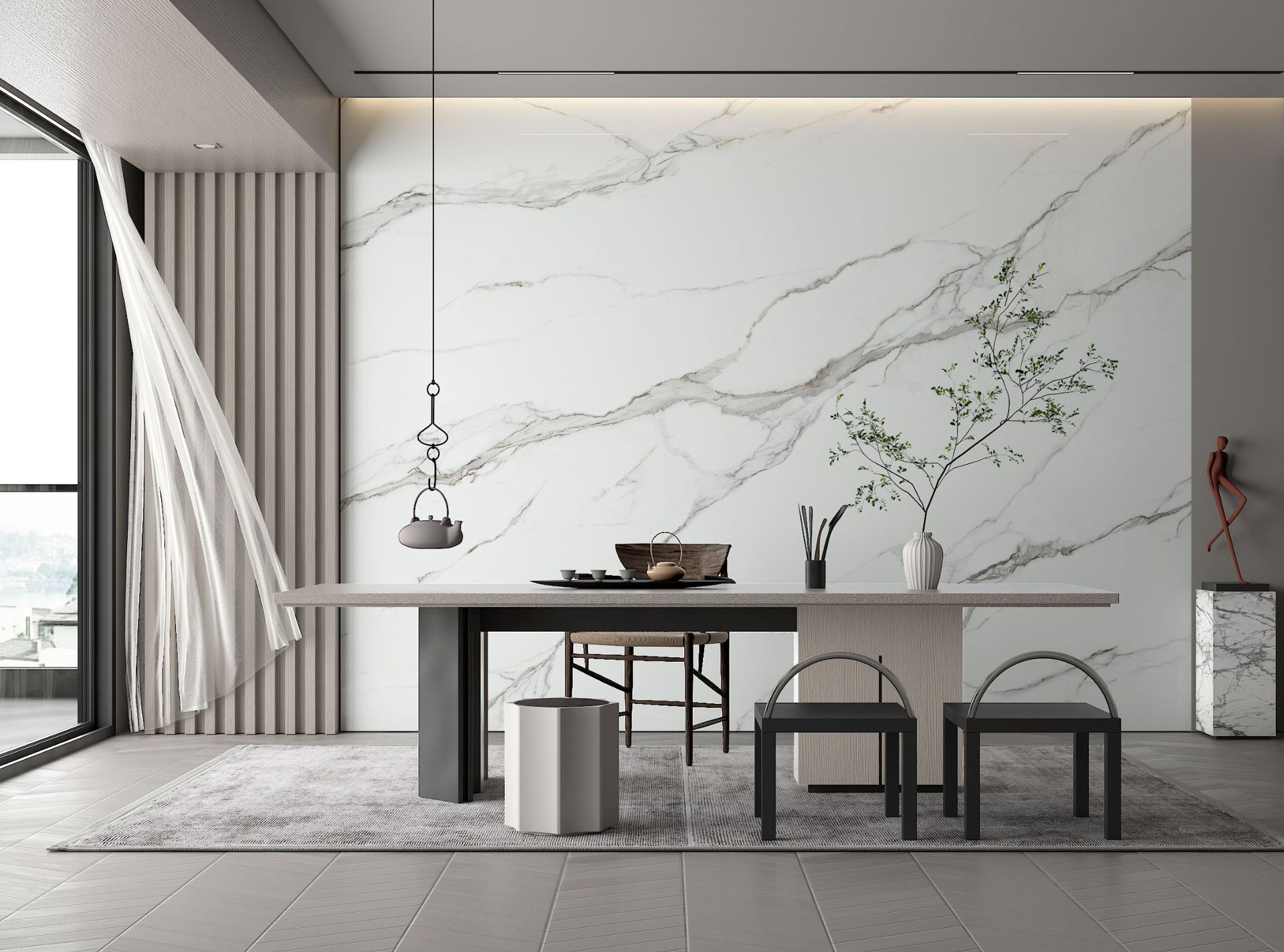 竹木纤维墙板3d打印背景画电视客厅沙发背景墙装饰画立体浮雕墙板