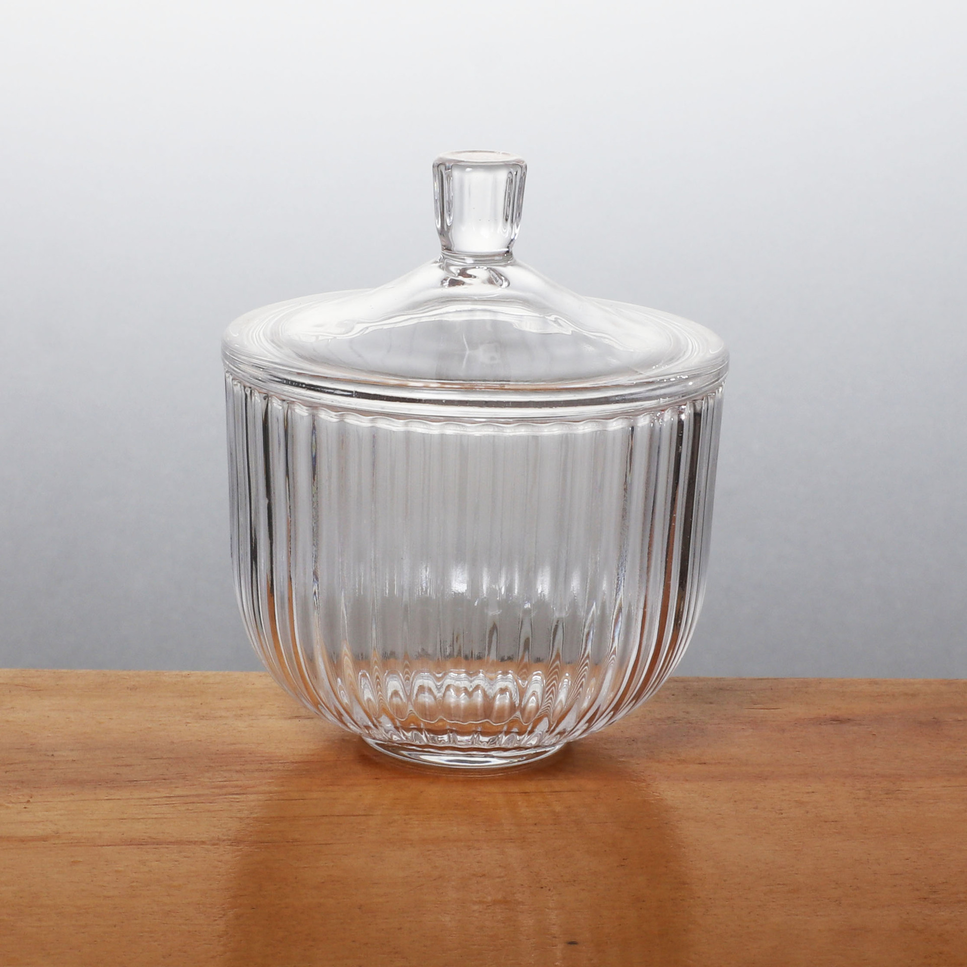 婚庆玻璃糖果罐笔筒棉签盒糖果盅化妆刷收纳罐调料盒灌蜡烛台摆件