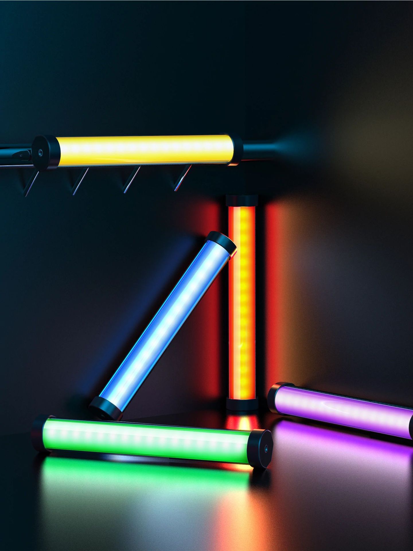 爱影仕led补光灯棒手持rgb小型打光灯直播摄影灯柔光拍照人像美食