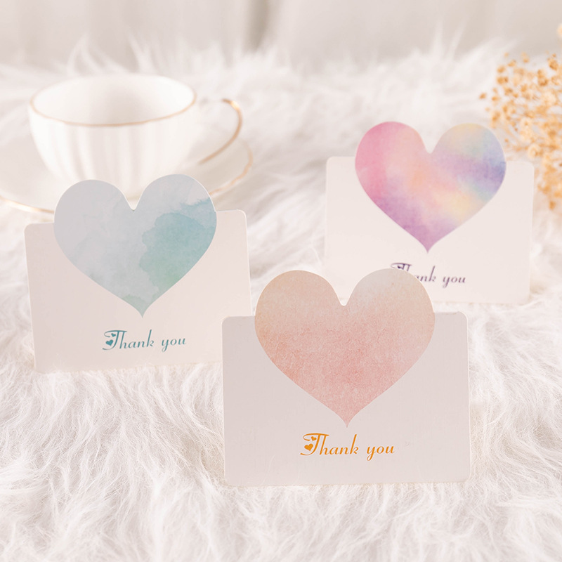 Korean Fresh Creative Versatile Love Greeting Card Christmas Mother's Day Small Card Wholesale Ins Style Greeting Card