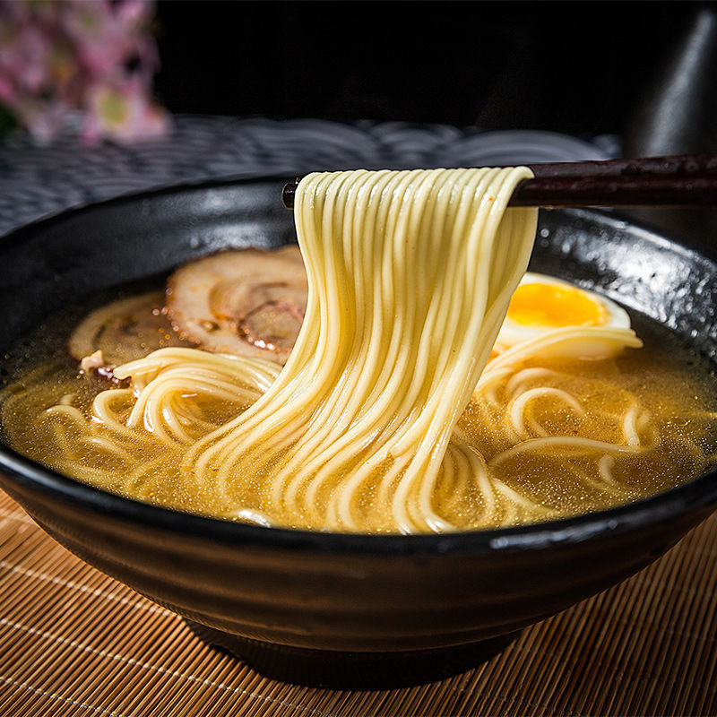 拉面味千日式豚骨汤*包猪骨汤料包半干速食鲜面条方便面代发