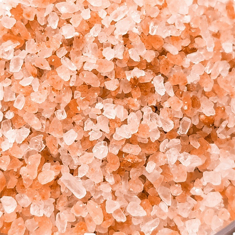橘色玫瑰盐喜马拉雅矿物盐浴盐泡澡12mm红色盐颗粒红盐沙