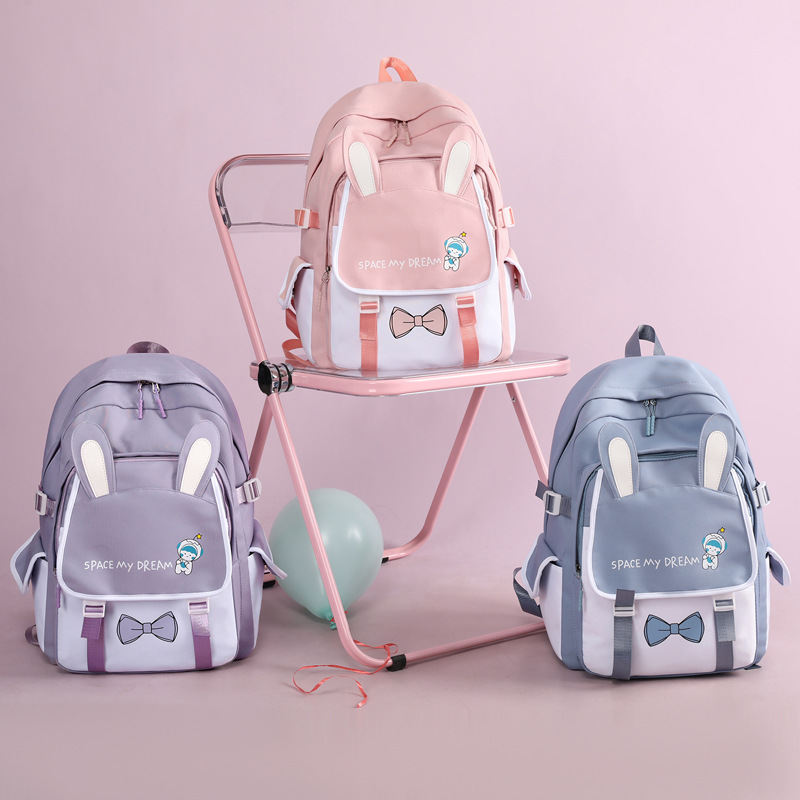 Schoolbag Primary School Student Japanese Ins Sweet Junior Backpack Girl Cartoon Cute Large Capacity Backpack Wholesale