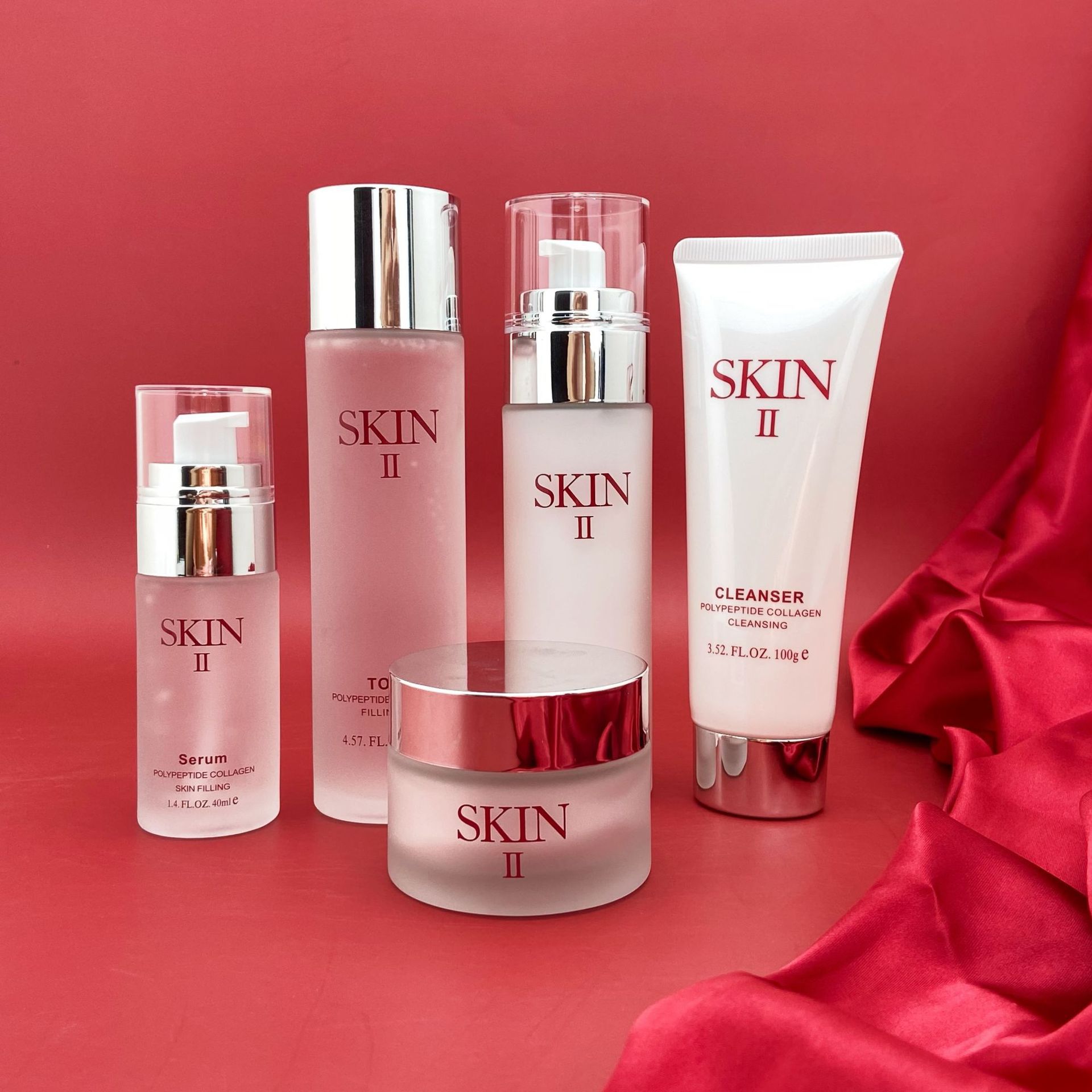 skin-Ⅱ/$k2神仙多肽胶原蛋白洁面水乳精华霜靓肤五件套盒单品-淘宝网