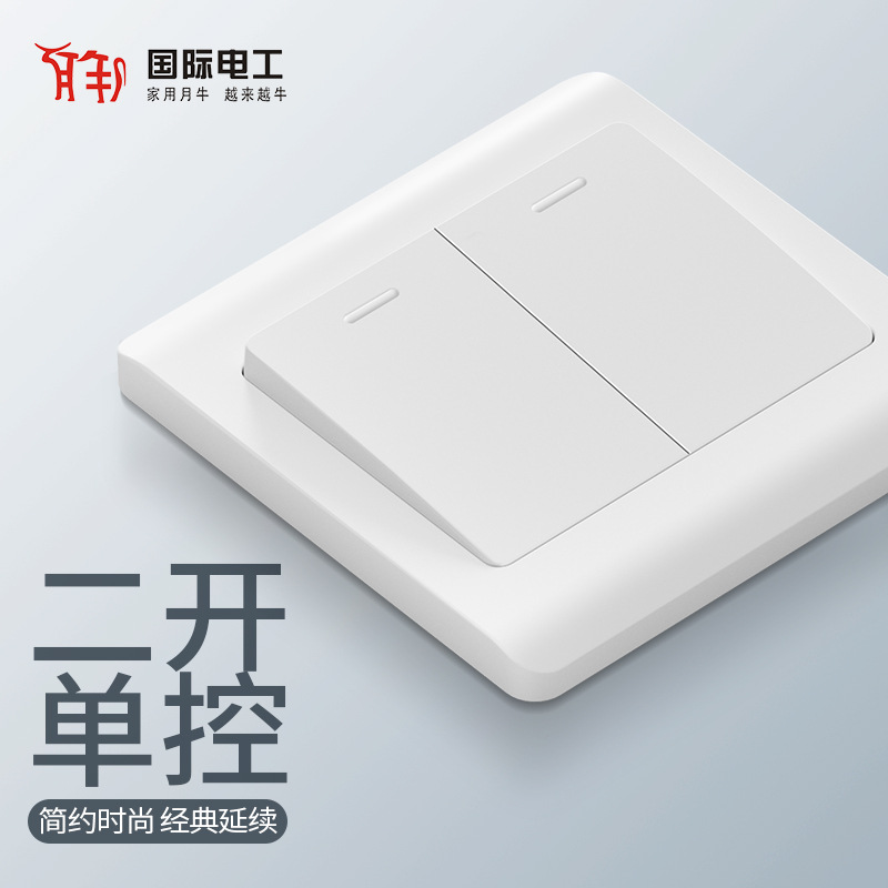 Wholesale 86-Type Concealed Engineering Wall Switch Socket Panel International Electrician One-Opening Three-Hole 16A Five-Hole Computer