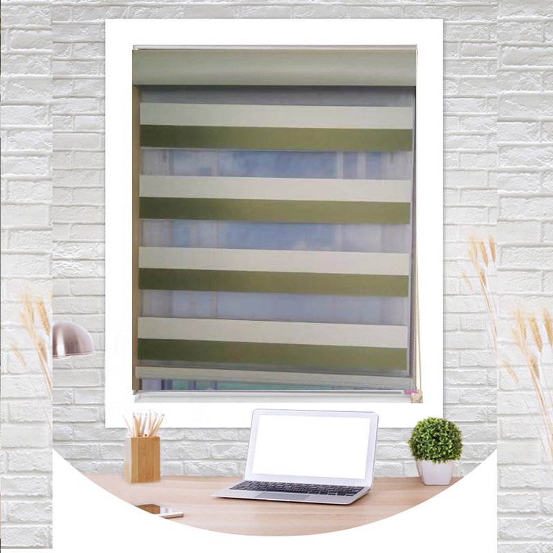 Louver Curtain Roller Shutter Day & Night Curtain Double Roller Blind Day & Night Curtain Shading Curtain Curtain Rod Tracery Factory Direct Sales