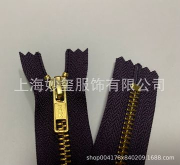 正品ykk5号金铜金属闭口拉链四方片拉头-阿里巴巴