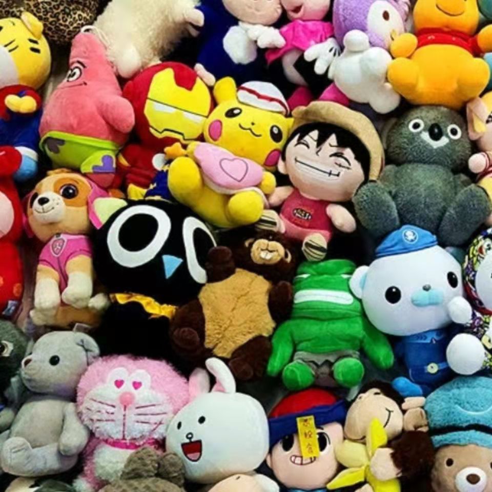 称斤毛绒娃娃公园广场摆摊套圈娃娃套圈全套产品游乐园毛绒玩具