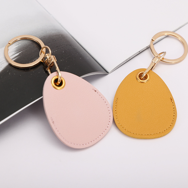 门禁卡套水滴钥匙扣 真皮小区女男士ic学生公交卡电梯感应保护套