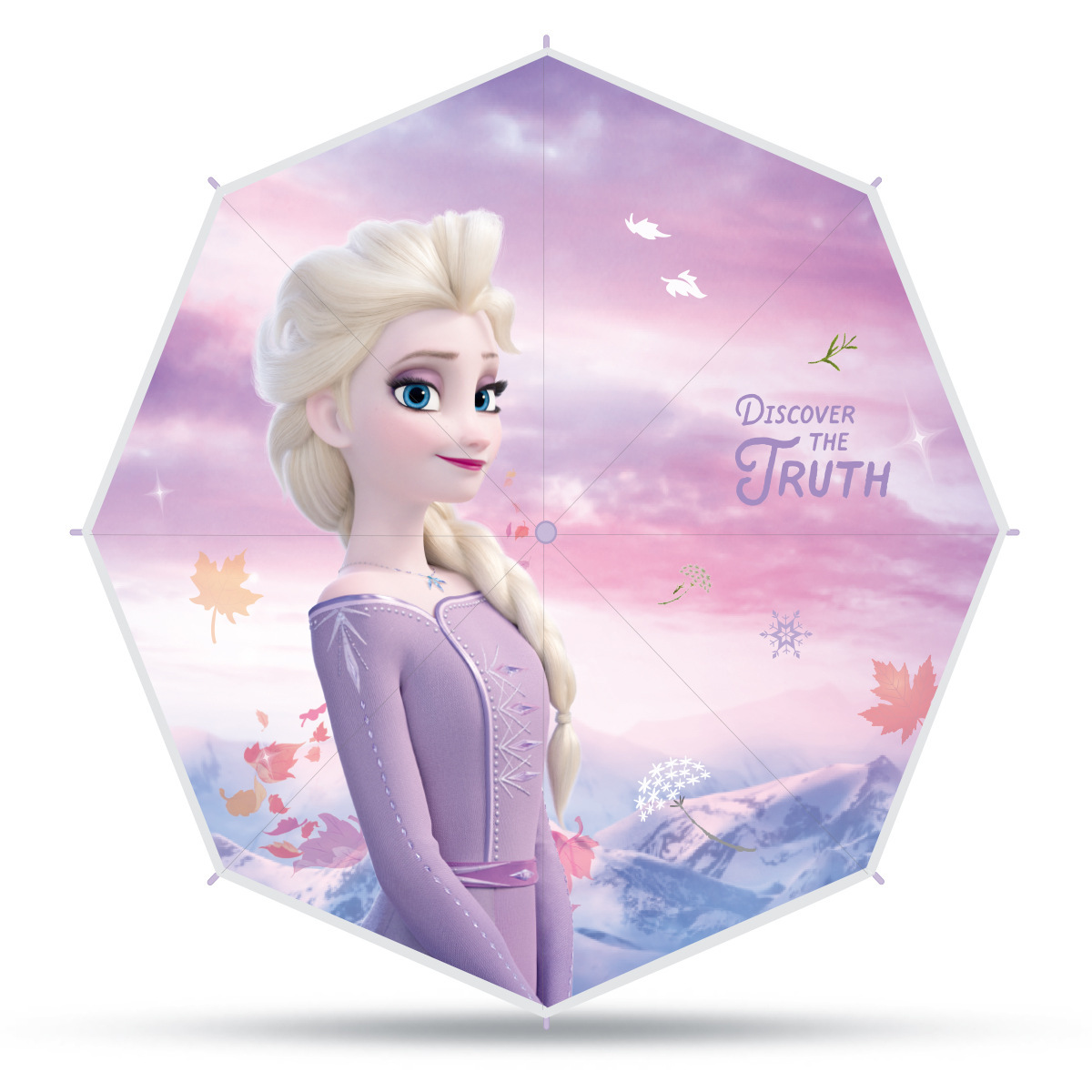 Disney Disney Ua0014f5 Children's Frozen Cartoon Good-looking Sunny and Rainy Long Handle Umbrella