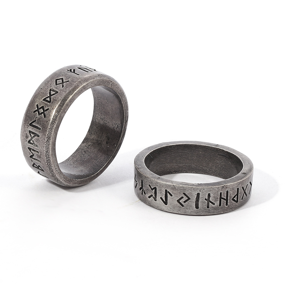 跨境 神秘海域戒指 影视动漫周边饰品手饰金属字母戒指