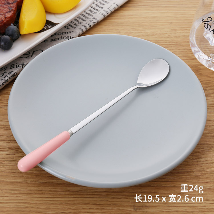 Porcelain Handle Stainless Steel Knife and Forks Spoon Good-looking Dinner Knife Fruit Fork Dessert Spoon Set Ceramic Tableware Wholesale